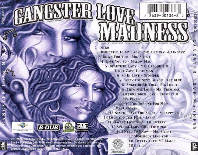 Gangster Love Madness Chicano Rap Gangster Love Madness Chicano Rap